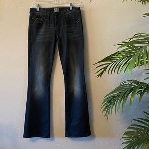 👖♥️Anoname Woman’s Blue Jeans with Rhinestones Size 26